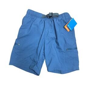 NWT Columbia Men’s Mountaindale River Shorts Size S Blue Omni-Shade 8” Inseam